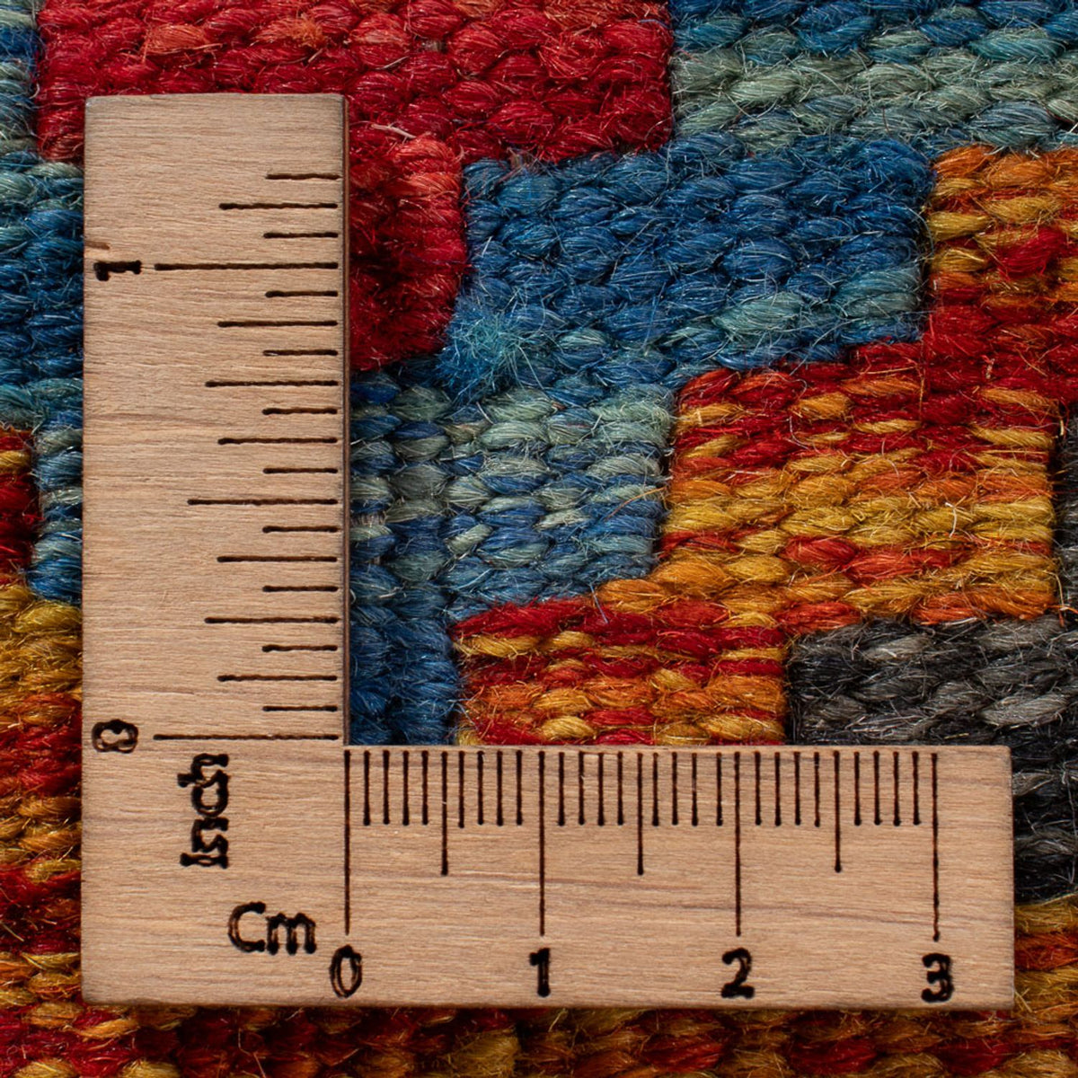 Tapis Kelim - Splash - 92 x 63 cm - multicolore