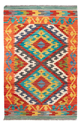 Tapis Kelim - Splash - 90 x 60 cm - multicolore