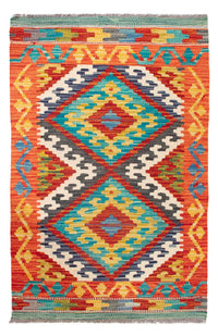 Tapis Kelim - Splash - 90 x 60 cm - multicolore