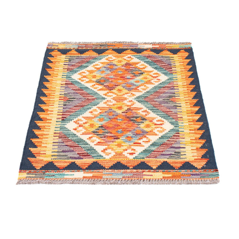 Tapis Kelim - Splash - 85 x 62 cm - multicolore