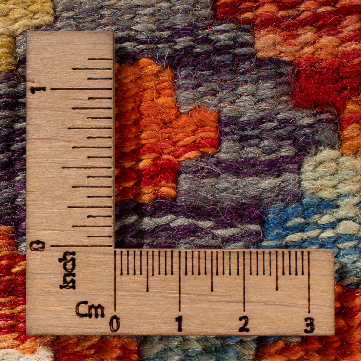 Tapis Kelim - Splash - 85 x 62 cm - multicolore