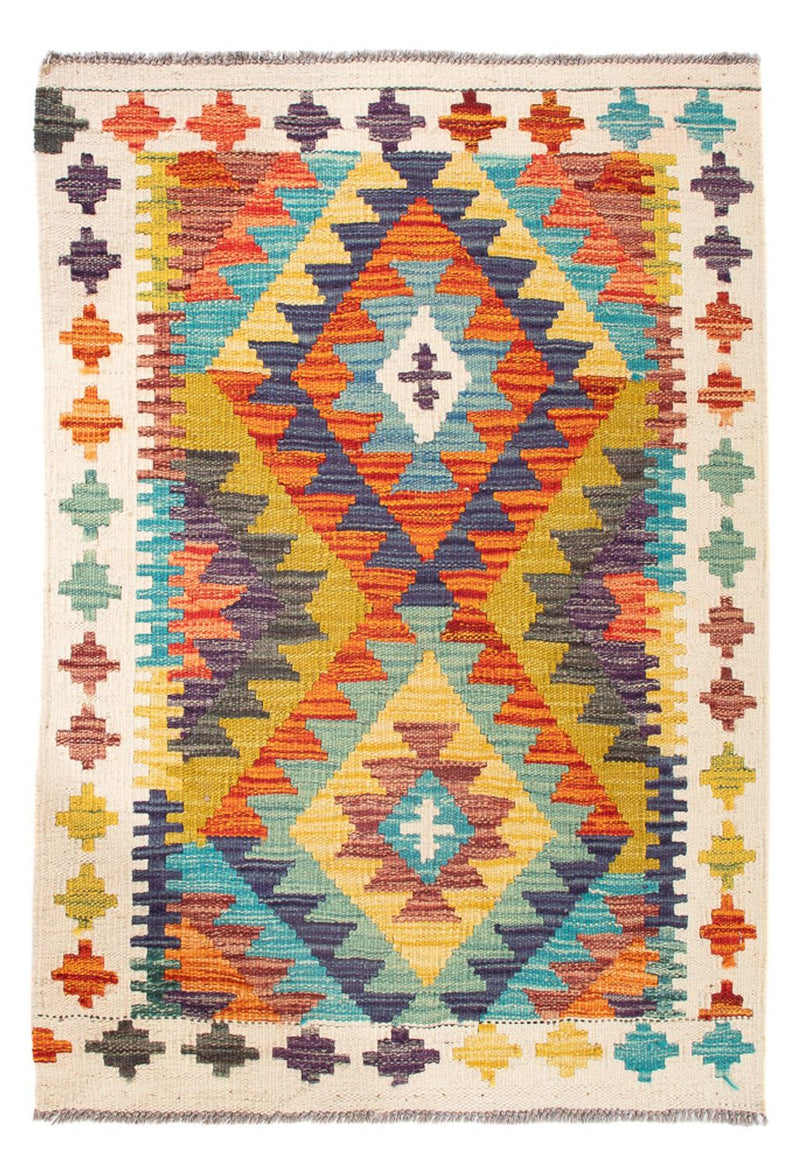 Tapis Kelim - Splash - 84 x 62 cm - multicolore