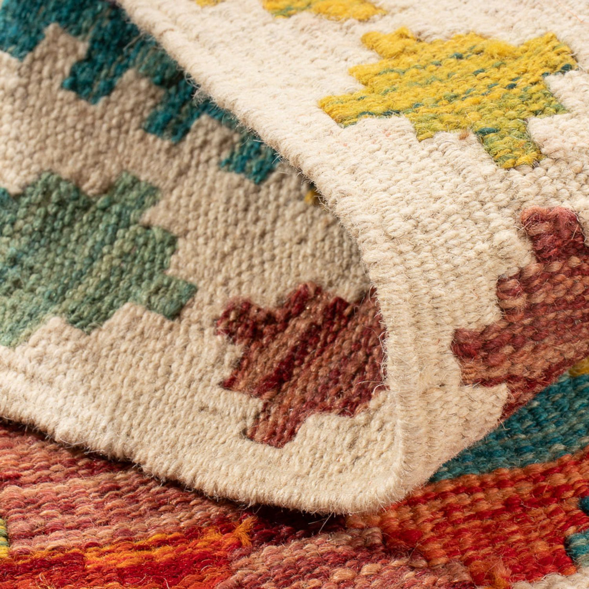 Tapis Kelim - Splash - 84 x 62 cm - multicolore