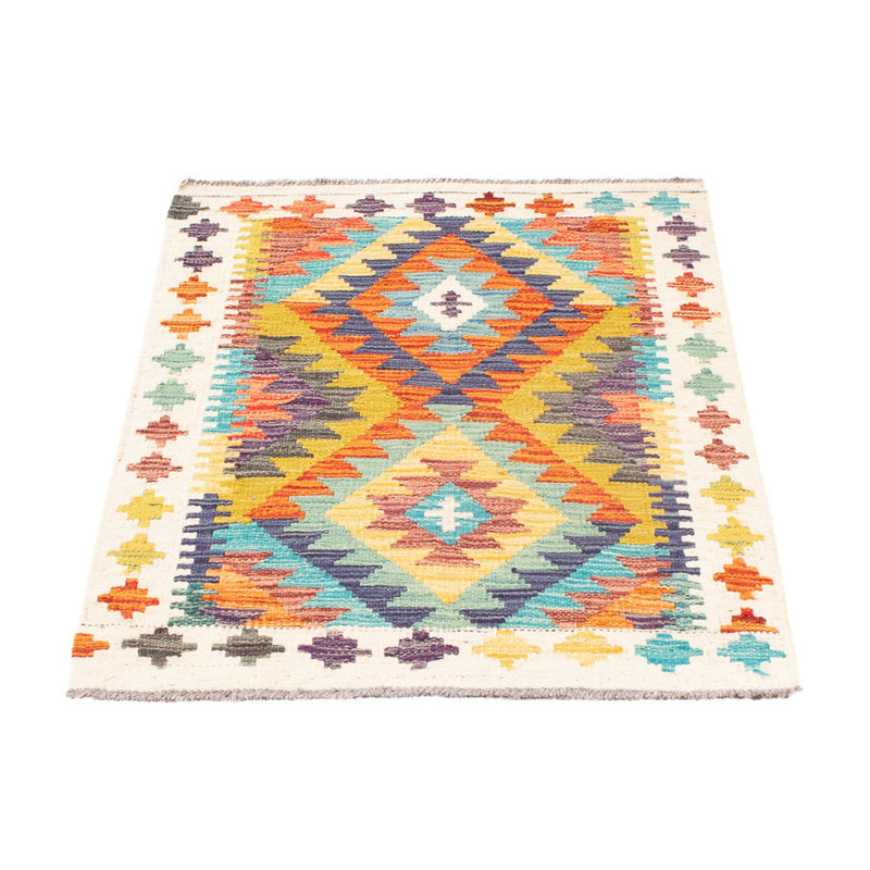 Tapis Kelim - Splash - 84 x 62 cm - multicolore