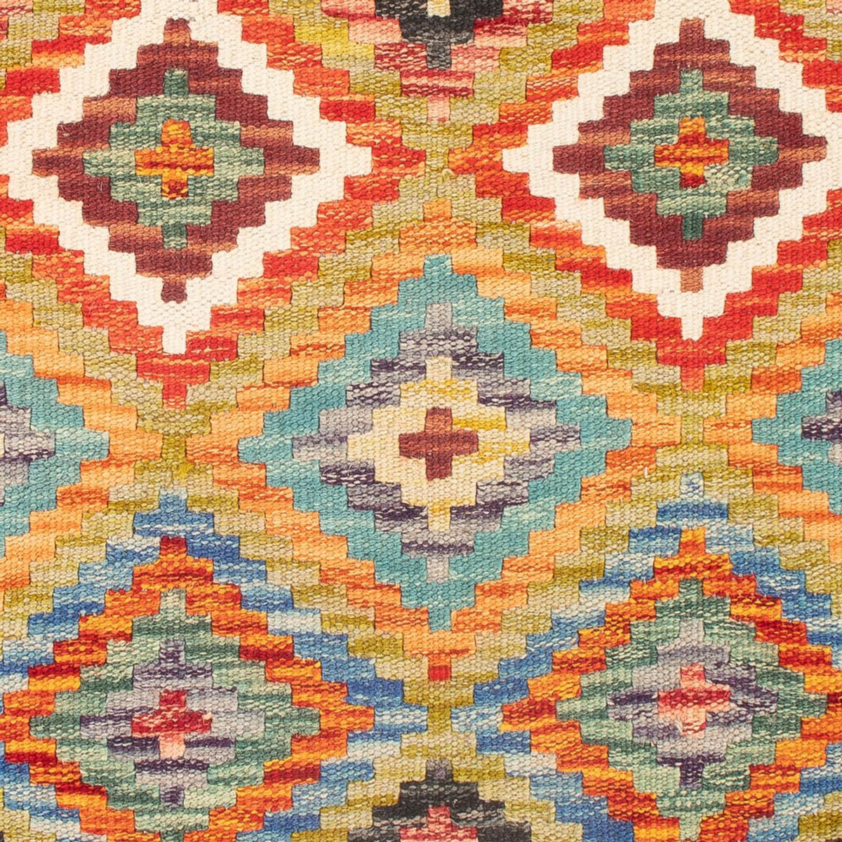 Tapis Kelim - Splash - 98 x 60 cm - multicolore