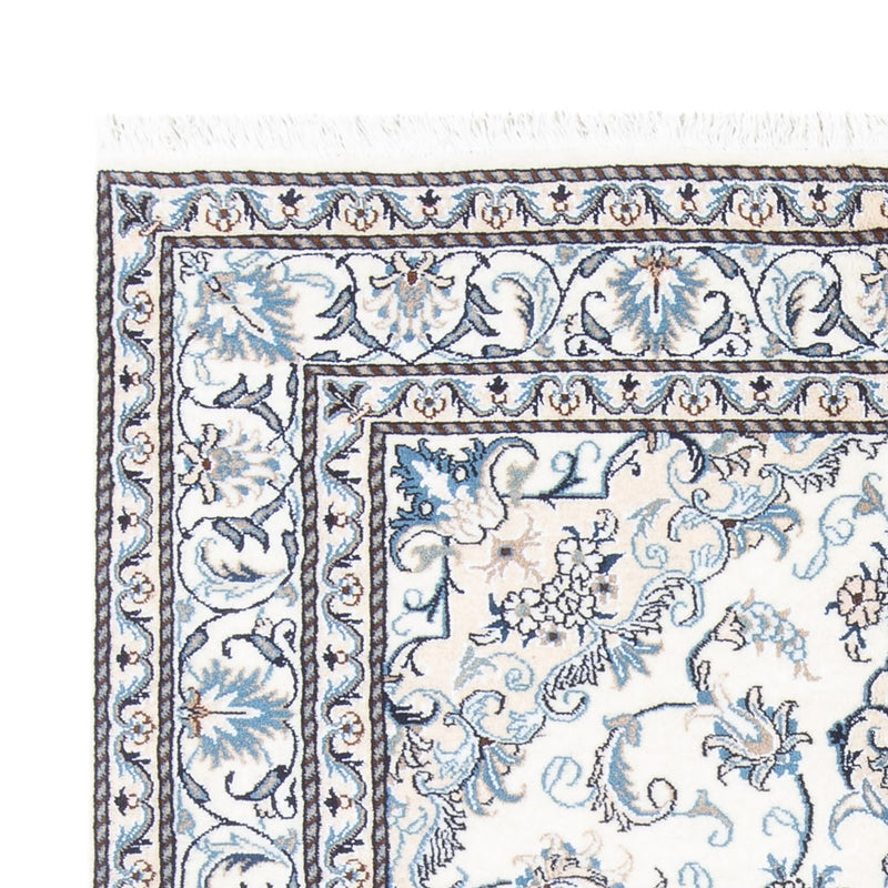 Tapis persan - Nain - 206 x 144 cm - crème