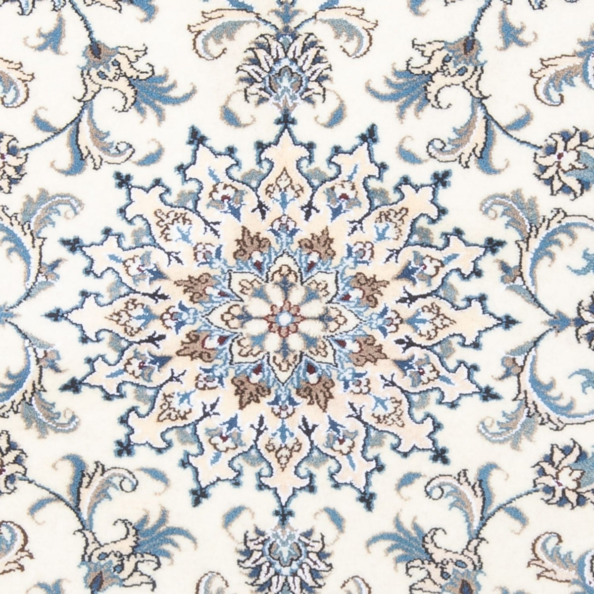 Tapis persan - Nain - 194 x 147 cm - crème