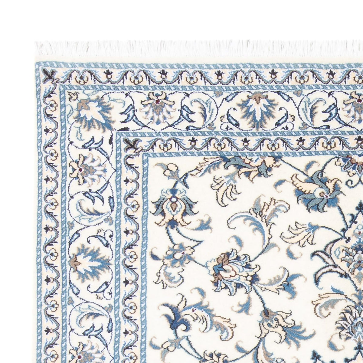 Tapis persan - Nain - 194 x 147 cm - crème