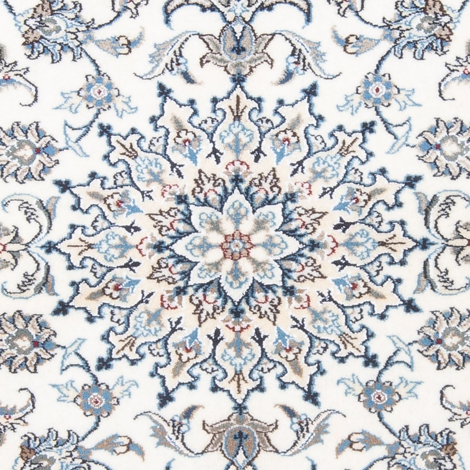 Tapis persan - Nain - 205 x 124 cm - crème