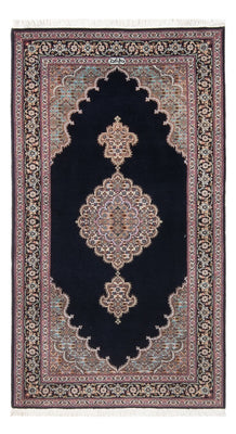 Tapis persan - Tabriz - Royal - 142 x 75 cm - bleu foncé