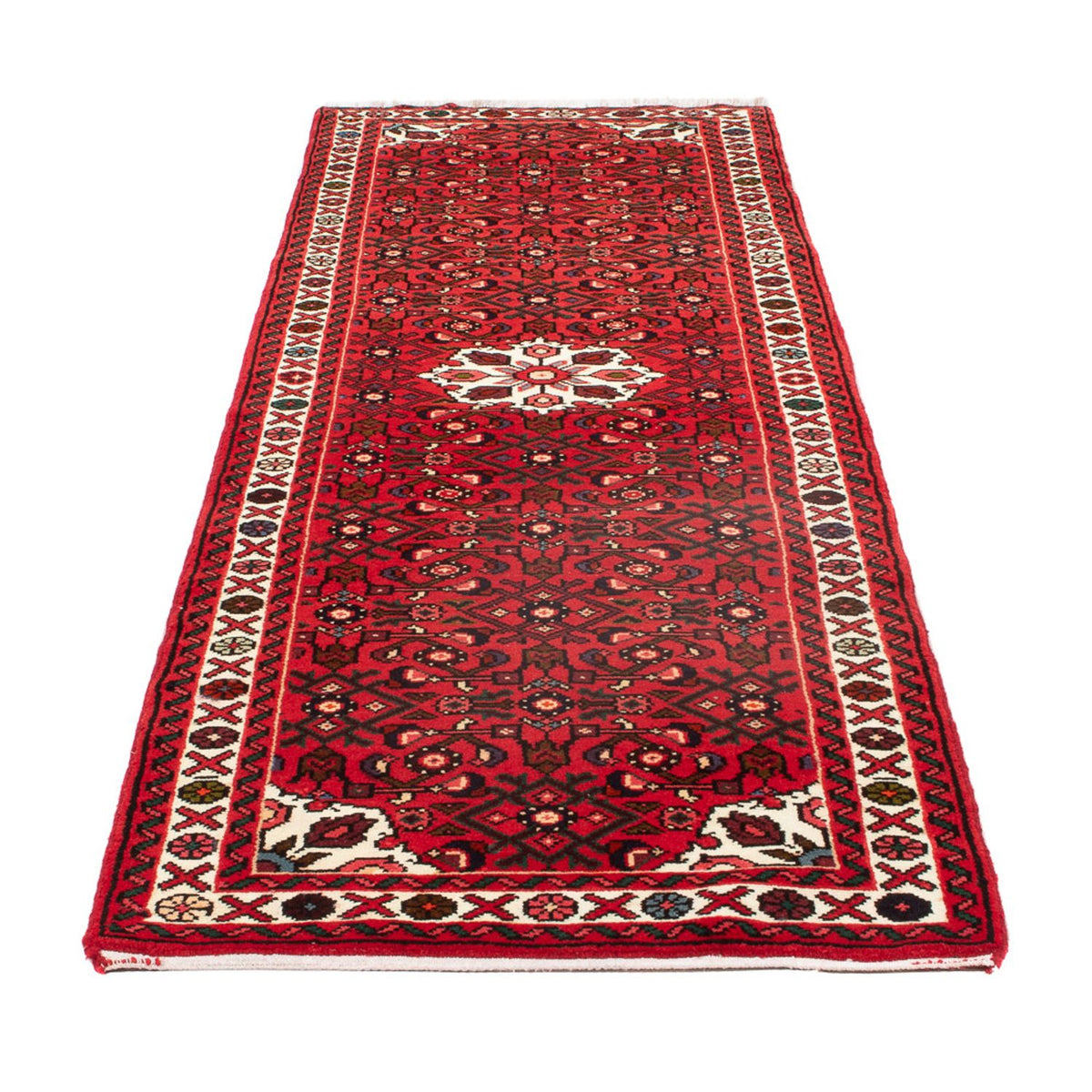 Tapis de couloir Tapis persan - Nomadic - 245 x 76 cm - rouge