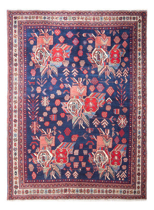 Tapis persan - Nomadic - 232 x 162 cm - bleu foncé