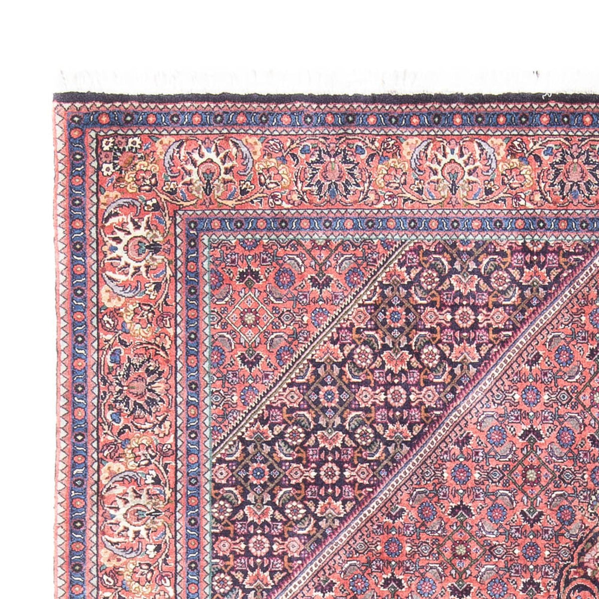 Tapis persan - Bidjar - 240 x 145 cm - rouge clair