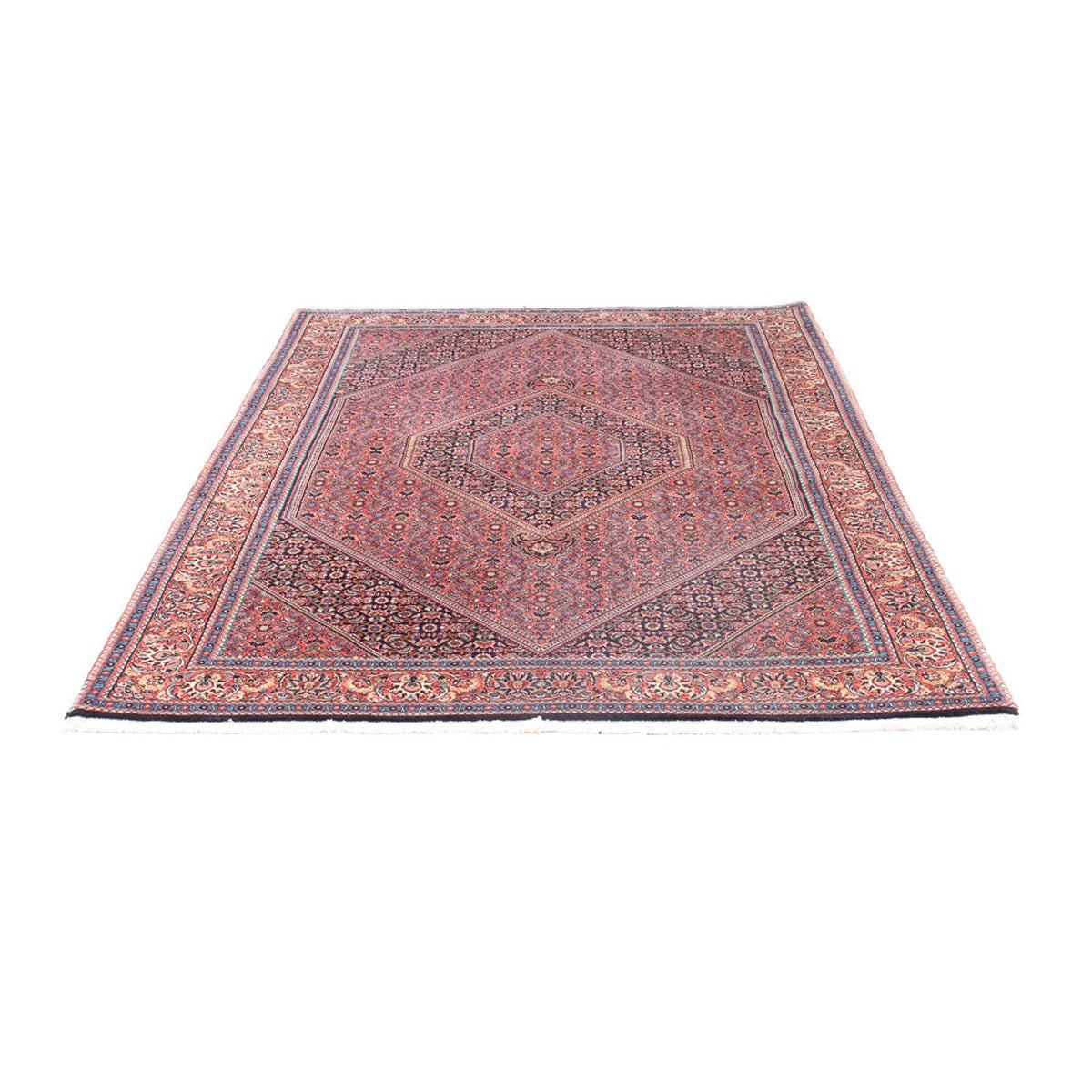 Tapis persan - Bidjar - 240 x 145 cm - rouge clair