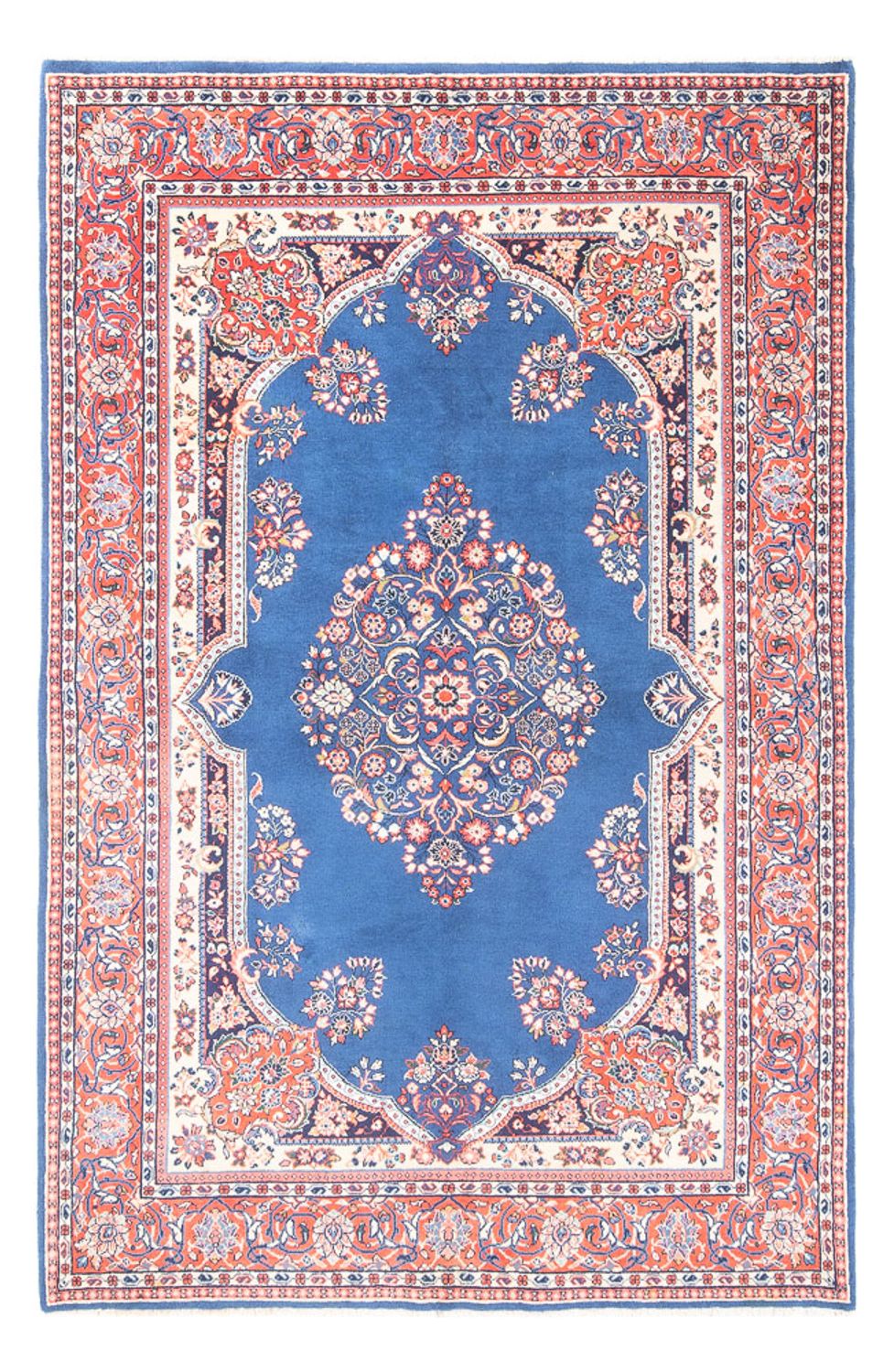 Tapis persan - Classique - 253 x 162 cm - bleu
