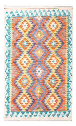 Tapis Kelim - Splash - 155 x 102 cm - multicolore