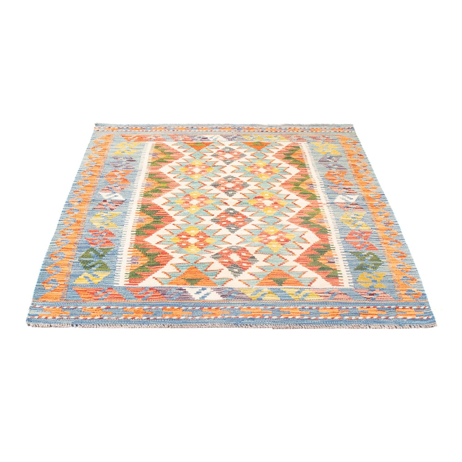 Tapis Kelim - Splash - 143 x 98 cm - multicolore