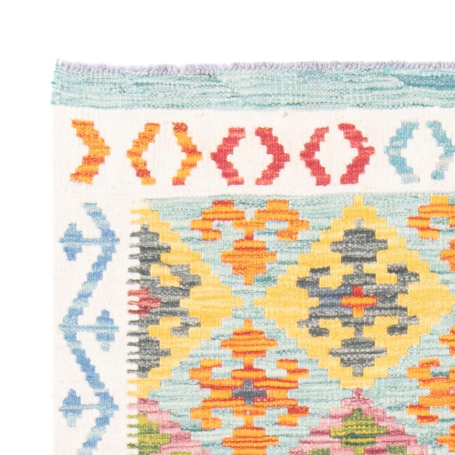 Tapis Kelim - Splash - 144 x 100 cm - multicolore