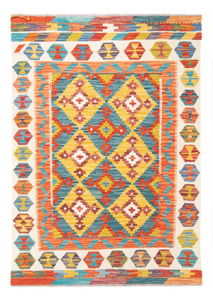 Tapis Kelim - Splash - 143 x 104 cm - multicolore