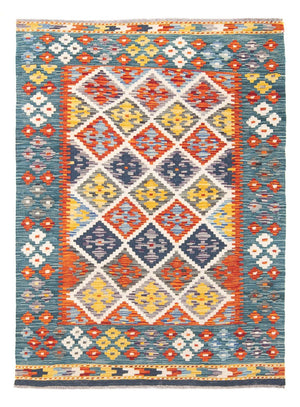 Tapis Kelim - Splash - 152 x 103 cm - multicolore