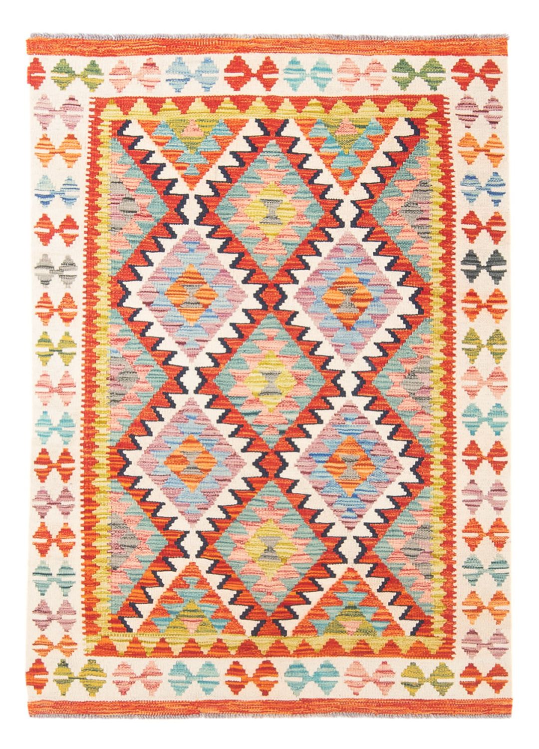 Tapis Kelim - Splash - 150 x 101 cm - multicolore