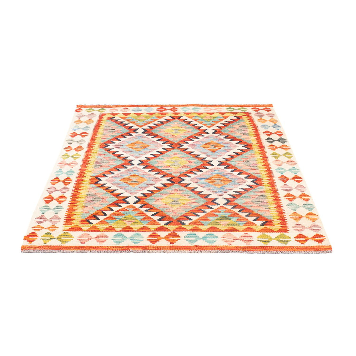 Tapis Kelim - Splash - 150 x 101 cm - multicolore