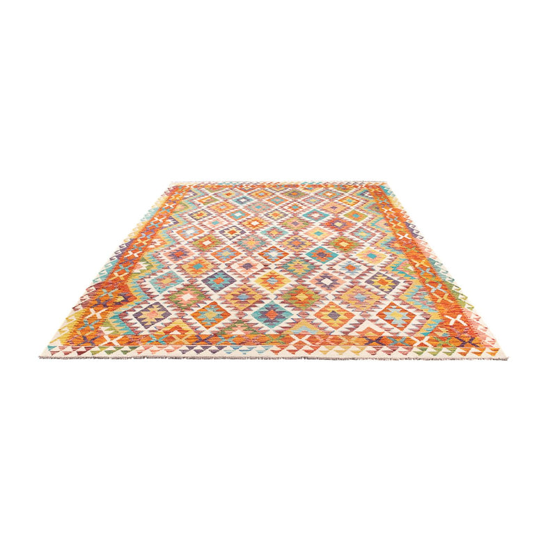 Tapis Kelim - Splash - 290 x 205 cm - multicolore