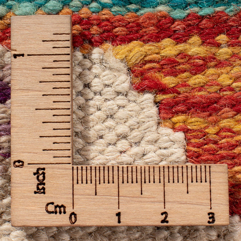 Tapis Kelim - Splash - 298 x 199 cm - multicolore
