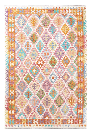Tapis Kelim - Splash - 291 x 198 cm - multicolore