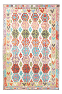Tapis Kelim - Splash - 305 x 203 cm - multicolore
