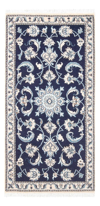 Tapis persan - Nain - 135 x 67 cm - bleu foncé