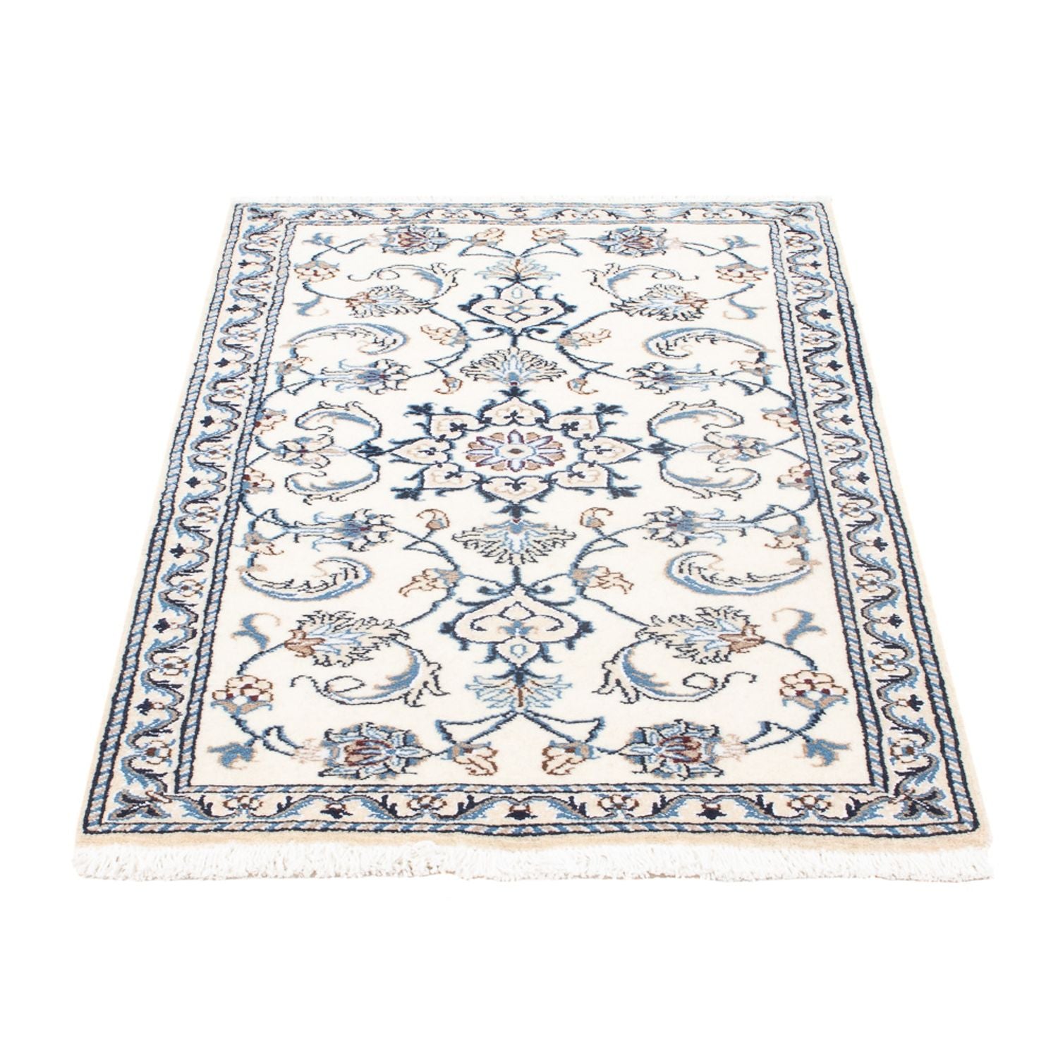 Tapis persan - Nain - 127 x 67 cm - crème