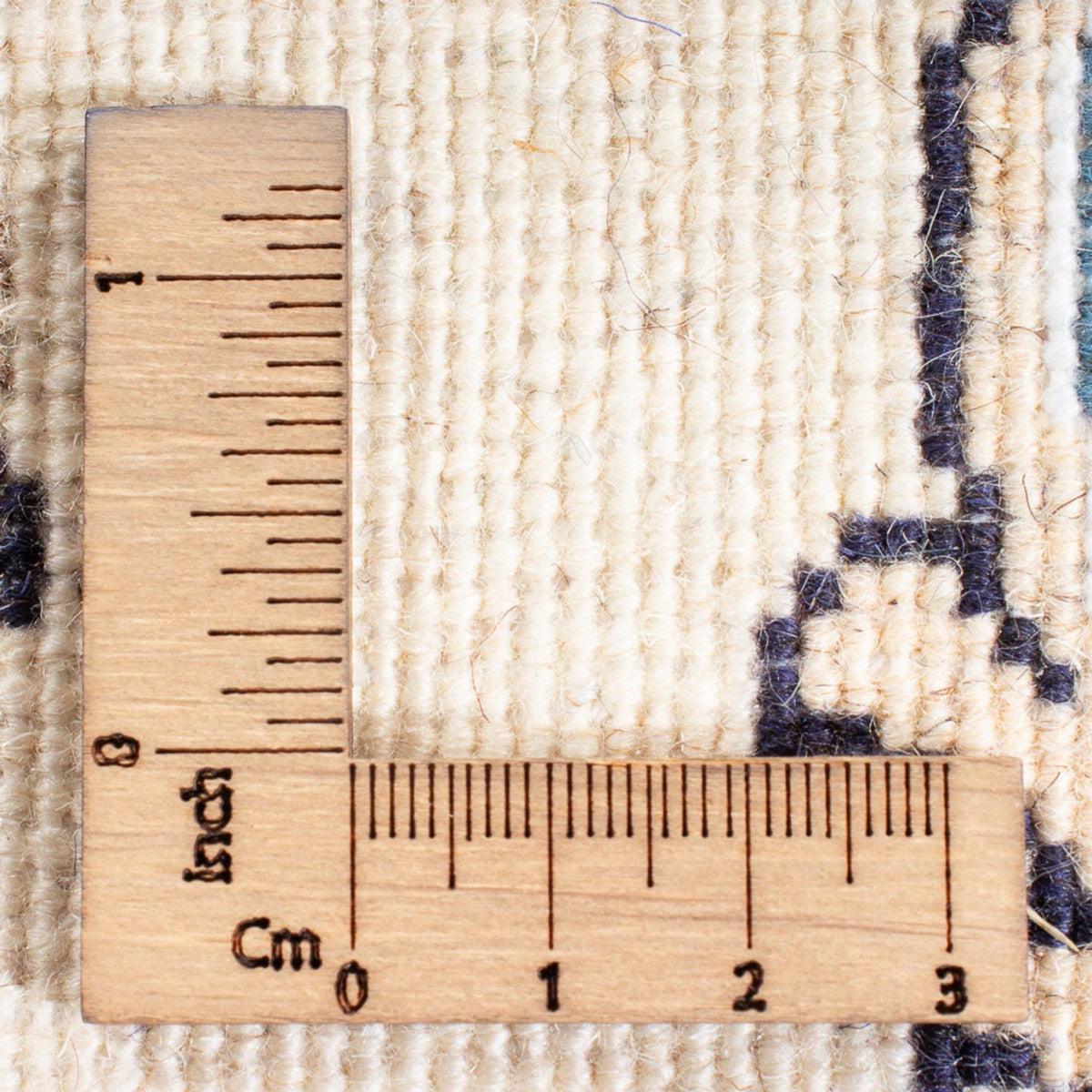 Tapis de couloir Tapis persan - Nain - 264 x 74 cm - crème