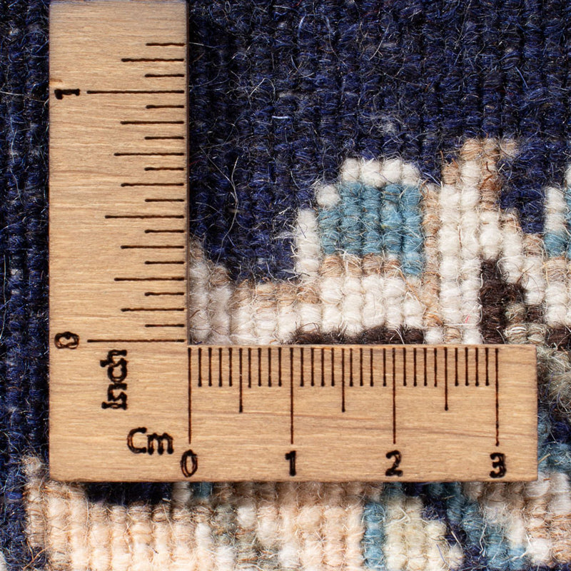 Tapis persan - Nain - 134 x 67 cm - bleu foncé