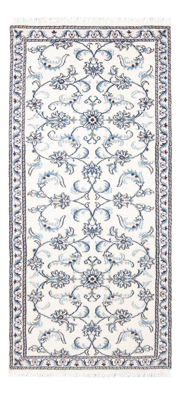 Tapis de couloir Tapis persan - Nain - 184 x 76 cm - crème