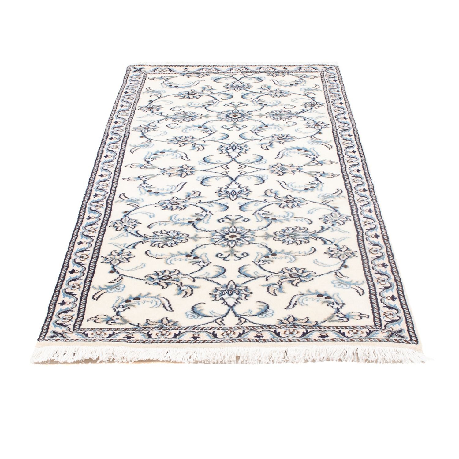 Tapis de couloir Tapis persan - Nain - 184 x 76 cm - crème