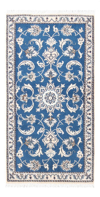 Tapis persan - Nain - 137 x 69 cm - bleu