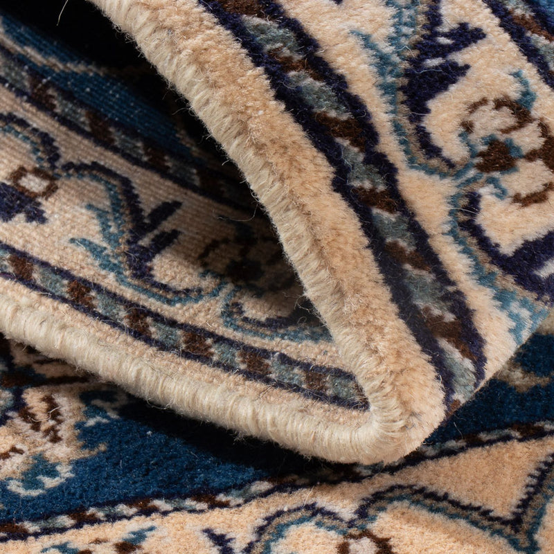 Tapis persan - Nain - 137 x 69 cm - bleu