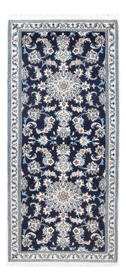 Tapis de couloir Tapis persan - Nain - 190 x 79 cm - bleu foncé