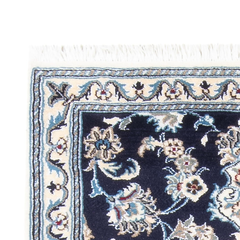 Tapis de couloir Tapis persan - Nain - 190 x 79 cm - bleu foncé