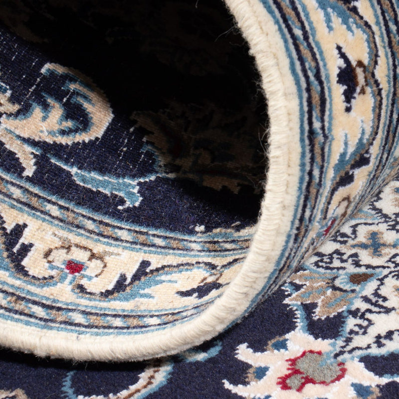 Tapis de couloir Tapis persan - Nain - 190 x 79 cm - bleu foncé