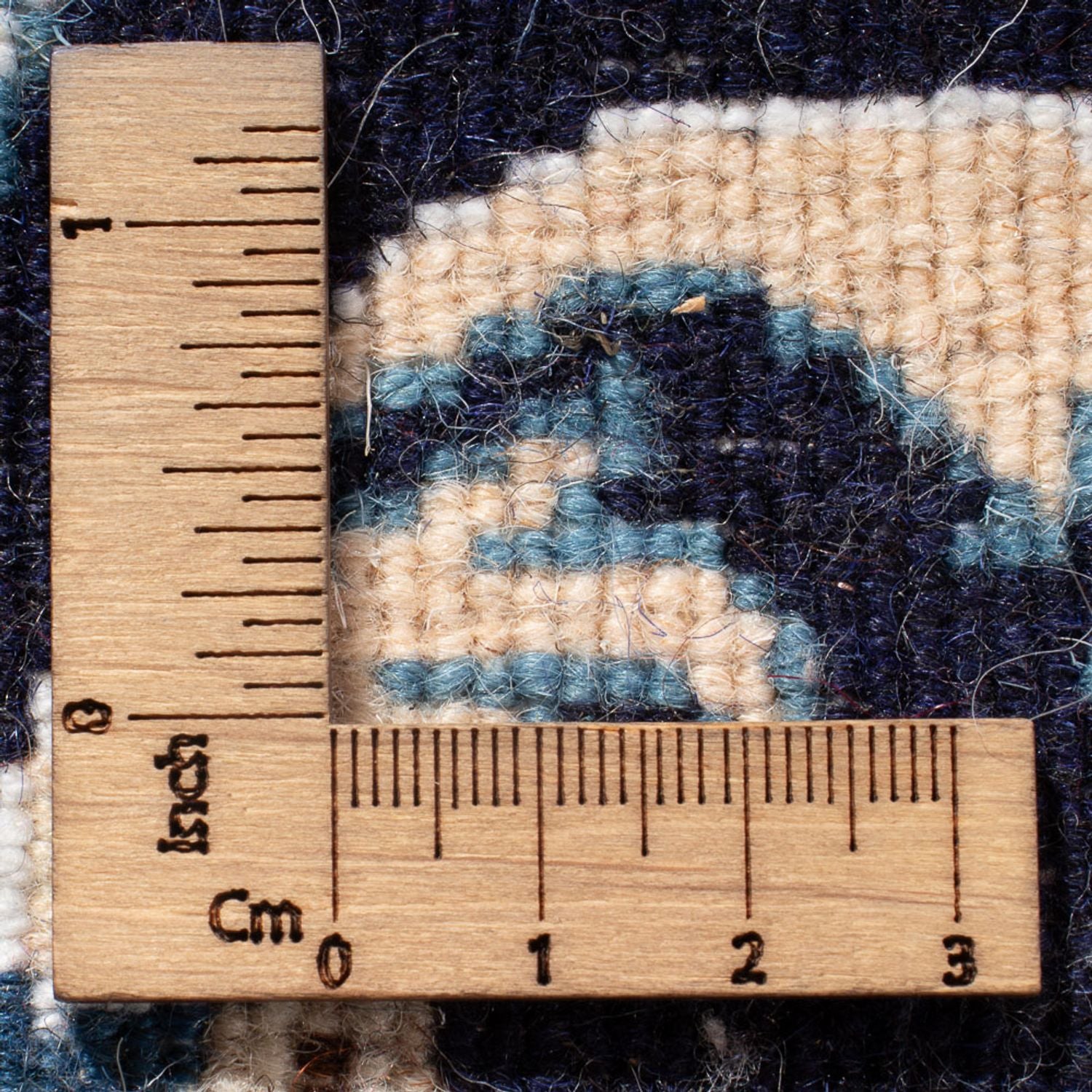 Tapis de couloir Tapis persan - Nain - 190 x 79 cm - bleu foncé