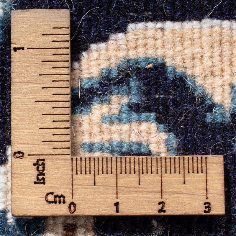 Tapis de couloir Tapis persan - Nain - 190 x 79 cm - bleu foncé