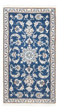 Tapis de couloir Tapis persan - Nain - 156 x 71 cm - bleu