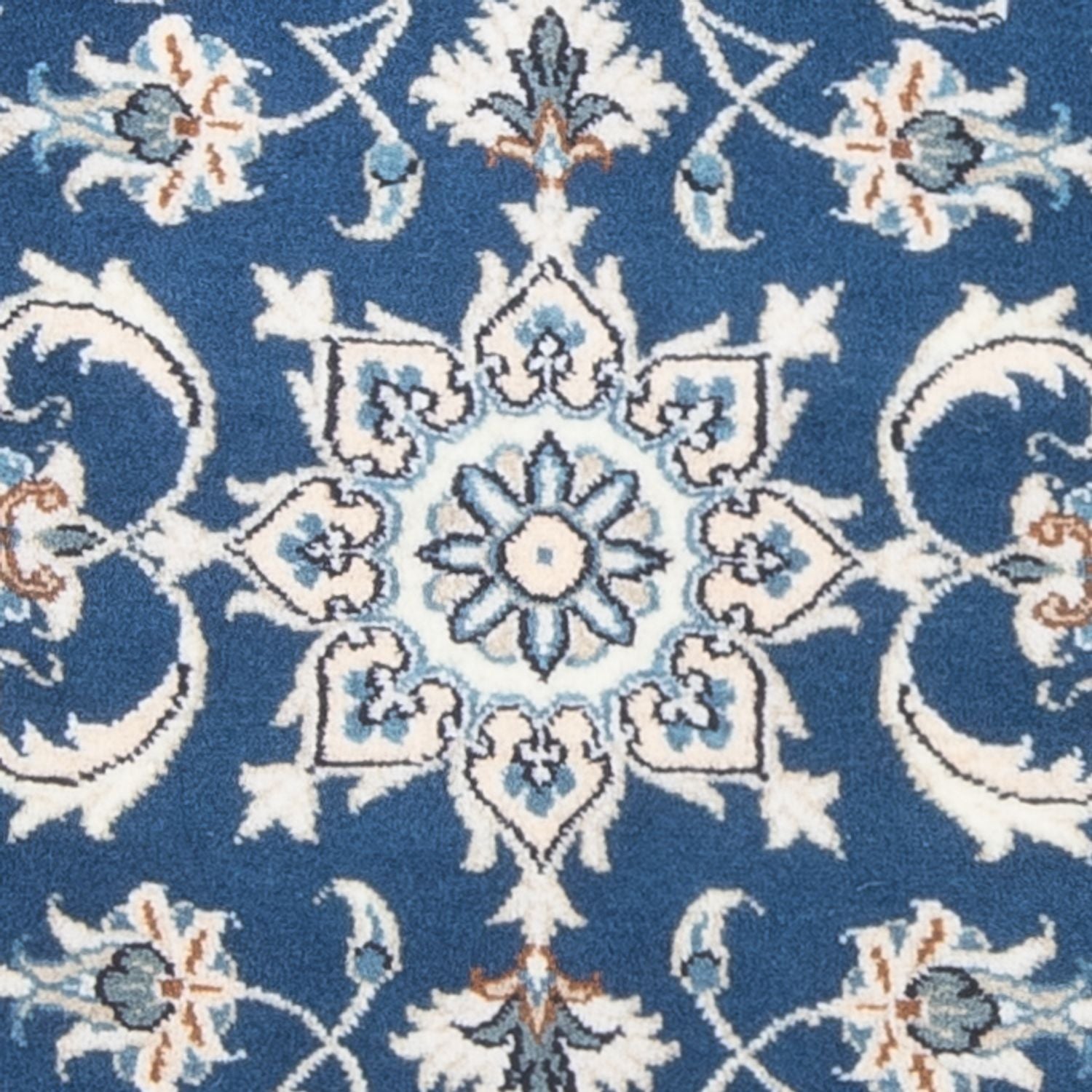 Tapis de couloir Tapis persan - Nain - 156 x 71 cm - bleu