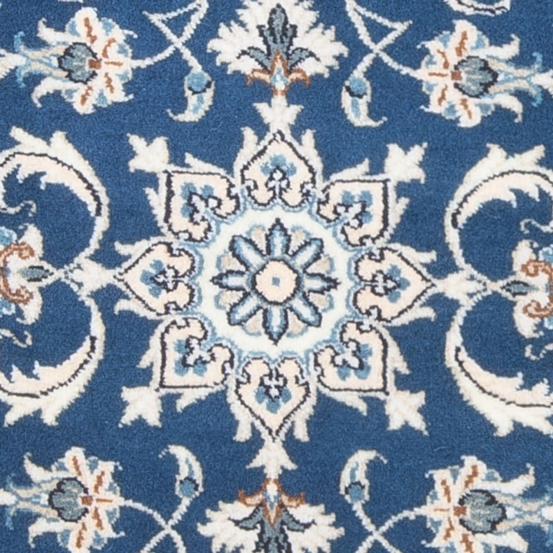 Tapis de couloir Tapis persan - Nain - 156 x 71 cm - bleu