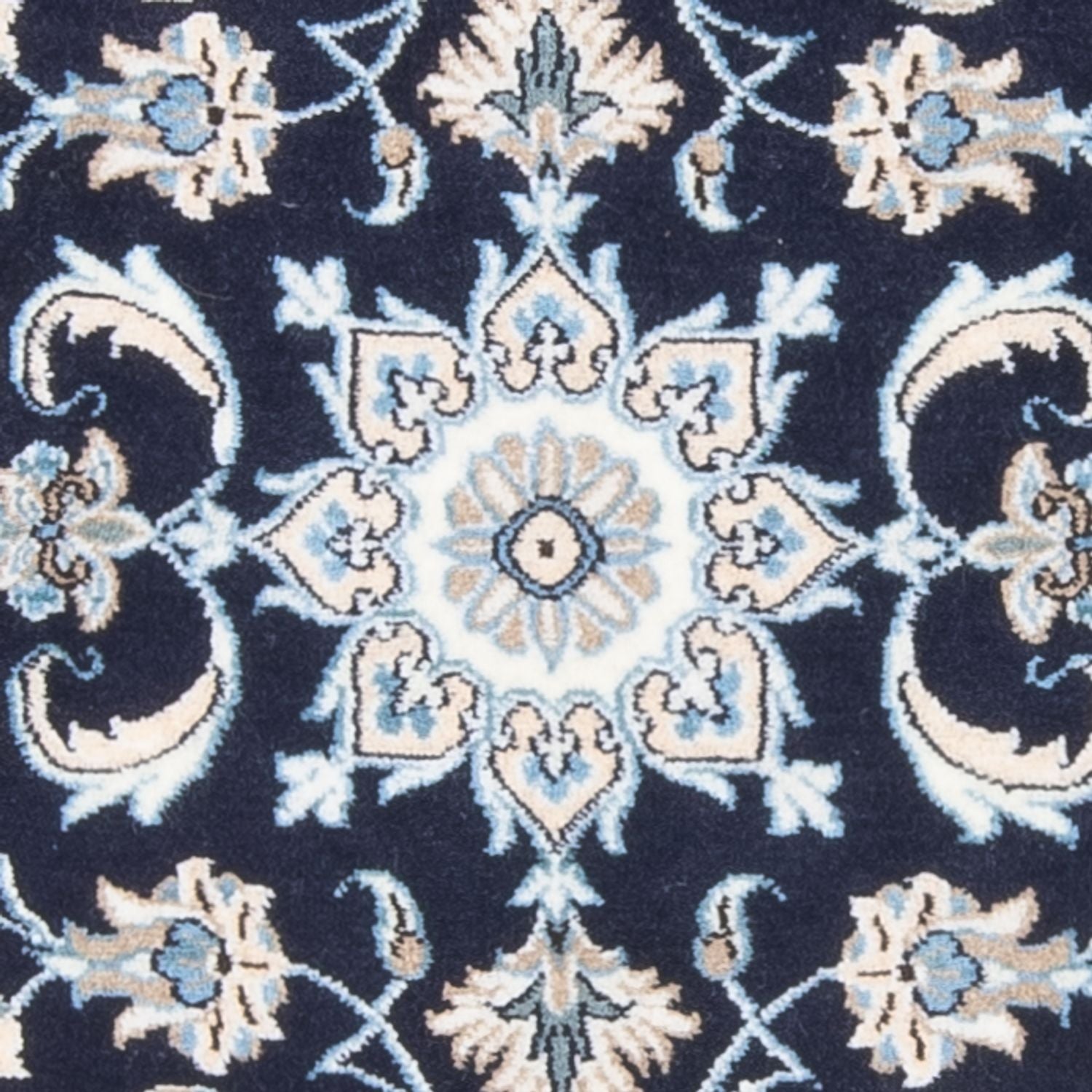Tapis persan - Nain - 137 x 67 cm - bleu foncé