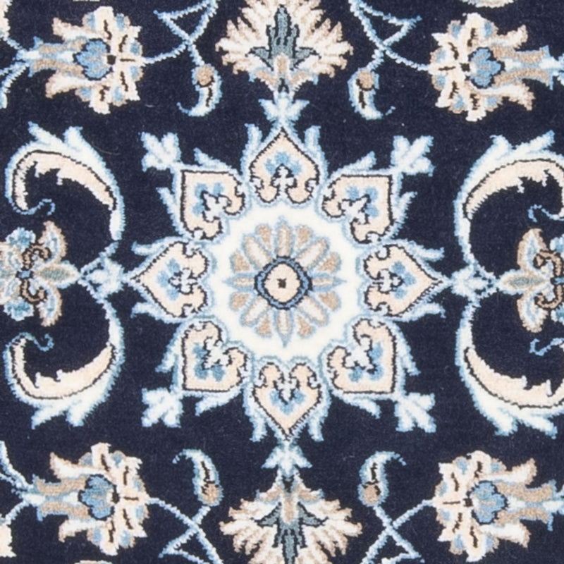 Tapis persan - Nain - 137 x 67 cm - bleu foncé