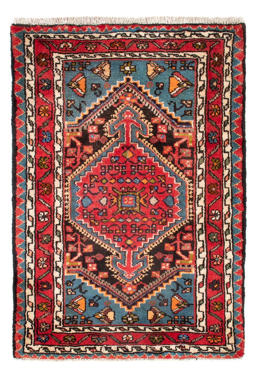 Tapis persan - Nomadic - 91 x 62 cm - rouge