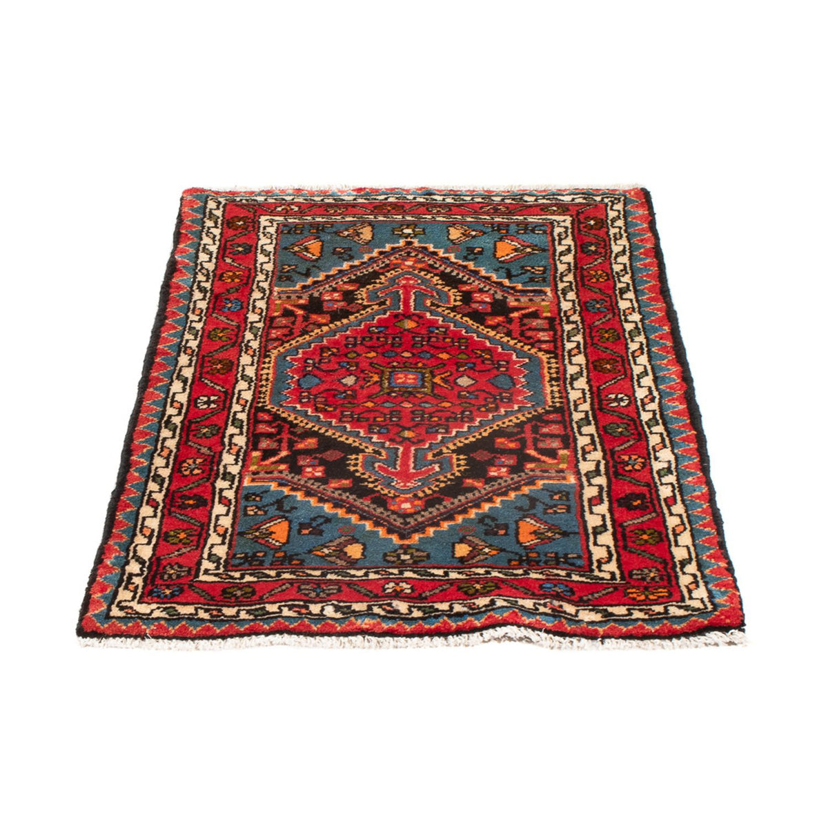 Tapis persan - Nomadic - 91 x 62 cm - rouge